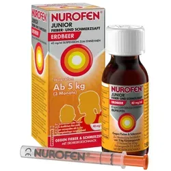 NUROFEN Junior Fieber- und Schmerzsaft Erdbeere 150 ml