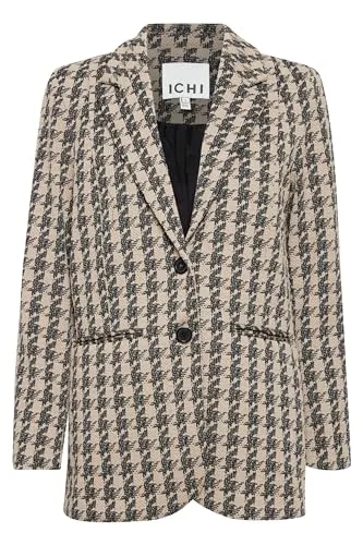 ICHI IHKATE Houndstooth Oversize Blazer für Damen von ICHI