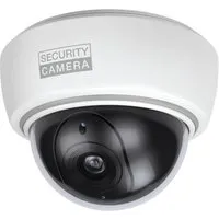 Basi CCD Kamera-Attrappe KA 305 mit Rotem Blinklicht nach IP23 Geprüft inkl. Befestigungsmaterial und Aufklebbares Warnschild 1000-0305