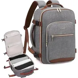 LOVEVOOK Handgepäck Rucksack 40x20x25 für Ryanair - Vielseitiger Handgepäck Rucksack mit 180°-Öffnungsdesign, wasserabweisend und atmungsaktiv. Ideal für Reisen und erfüllt die Gepäckbestimmungen von Ryanair, Wizz Air und Eurowings.