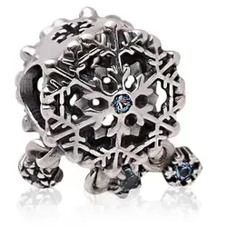 Pandora Silber-Bead mit Edelsteinen von Pandora