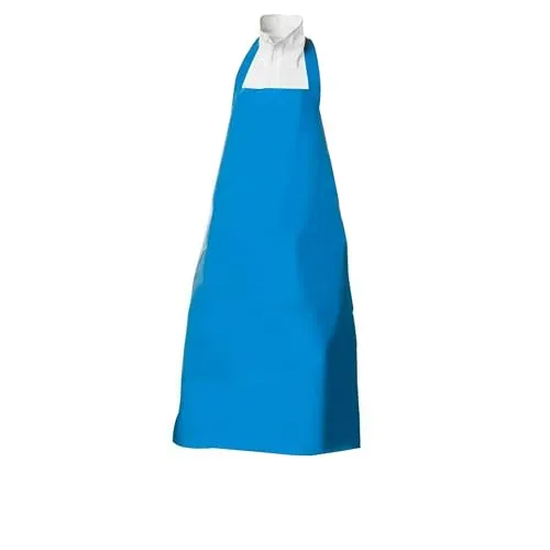 TronicXL Metzgerschürze Bären Metzger Schürze I abwaschbar I wasserfest I Metzgerei Schlachter Fleischer Arbeitsschürze Industrieschürze (blau, 120cm)