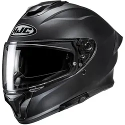 HJC C71 Solid Motorradhelm XXL - schwarz matt - Der HJC C71 Solid Integralhelm in Größe XXL überzeugt durch sein leichtes Polycarbonat-Material und optimale Belüftung. Ideal für alle Jahreszeiten, mit kratzfestem Visier und praktischem Schnellverschluss.