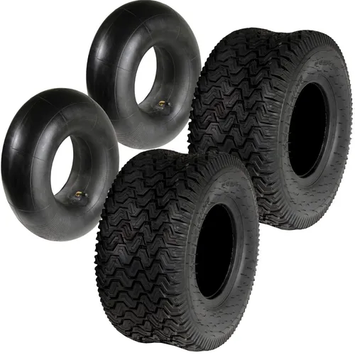 2x Reifen inkl. Schlauch 18x8.50-8 für Rasentraktor - Rasenmäher-Zubehör: Robuste Reifen mit Schlauch, ideal für Aufsitzmäher, sorgen für optimale Traktion und Langlebigkeit.