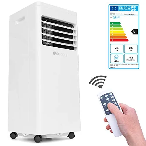 IPOTOOLS 3in1 Mobiles Klimagerät 7000 BTU - Haushaltsgroßgeräte mit Kühl-, Ventilations- und Entfeuchtungsfunktion für ein angenehmes Raumklima, ideal für heiße Sommertage.