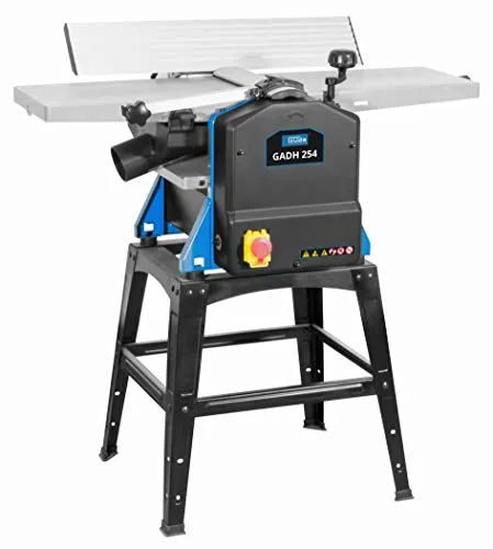 Güde Abricht- Dickenhobel GADH 254 - 1500 W, 8500 min-1 Hobelwellendrehzahl, präzise Holzbearbeitung mit 2 HSS-Messern und robustem Alu-Druckguss