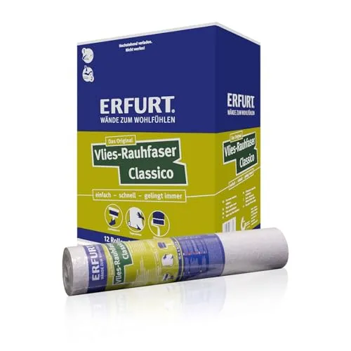 Rollen Erfurt Vlies Rauhfaser Classico 95,4m² in weiß von Erfurt