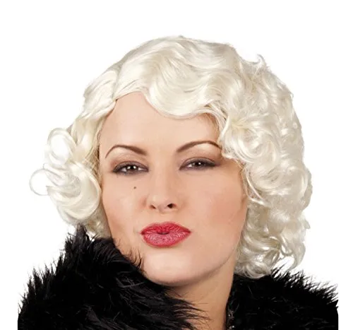 Boland 86108 - Erwachsenen-Perücke Helen, Blond, 20er Jahre, Flapper, lockiges Kunst-Haar, Frisur, Kostüm, Karneval, Mottoparty