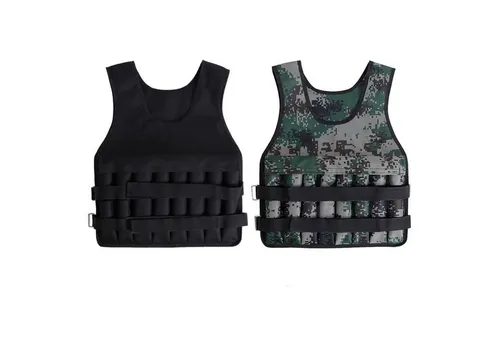 Sport-Knight® Gewichtsweste 20kg – Individuell befüllbare Trainingsweste - Ergonomische Gewichtsweste für maximalen Komfort und Bewegungsfreiheit. Flexibel befüllbar bis 20 kg, ideal für intensives Training. Wählen Sie zwischen klassischem Schwarz oder markantem Camouflage.