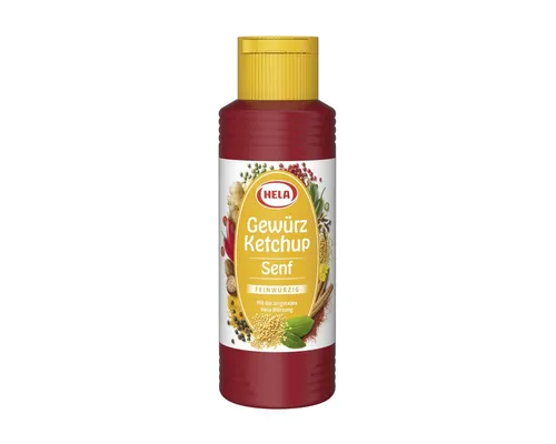 HELA Saucen, Hela Gewürz Ketchup Senf feinwürzig vielseitig einsetzbar 300ml