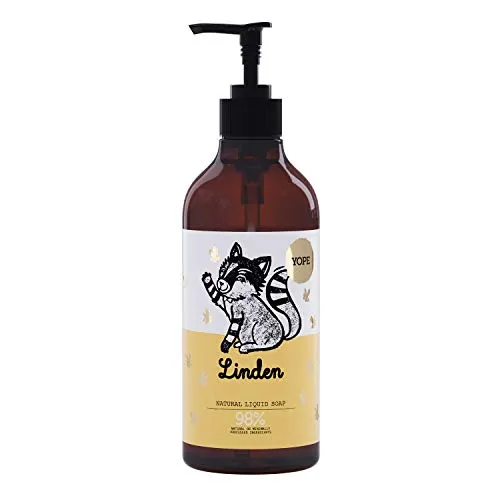 YOPE Flüssigseife | 500ml | natürliche Handseife | Linde | für extrem trockene Hände sofort | 98% aus natürlichen Zutaten | Vegan | SLS & Paraben Frei | Grausamkeit frei | PAO