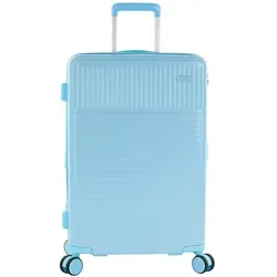 Heys Pastel Hartschalen-Trolley, 70 l, blau - Stylischer Hartschalen-Koffer aus leichtem Polycarbonat mit TSA-Schloss und Volumenerweiterung für zusätzlichen Platz. Ideal für Reisen und Handgepäck.