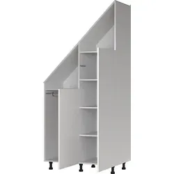 VDD Fachschrank für Dachschrägen – Weißer Wandschrank mit Fächern