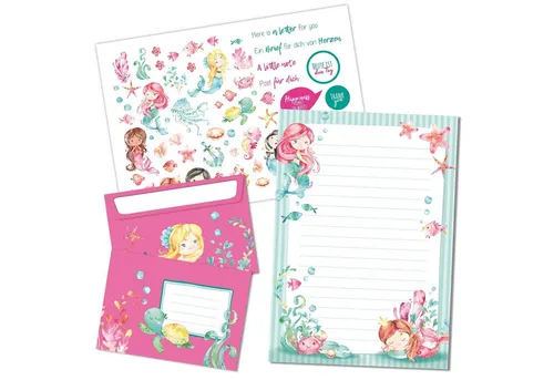 PAPIERDRACHEN Briefpapier Briefblock Set von Papierdrachen