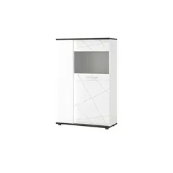 Highboardvitrine Venezia ¦ weiß ¦ Maße (cm): B: 92 H: 141 T: 40.0