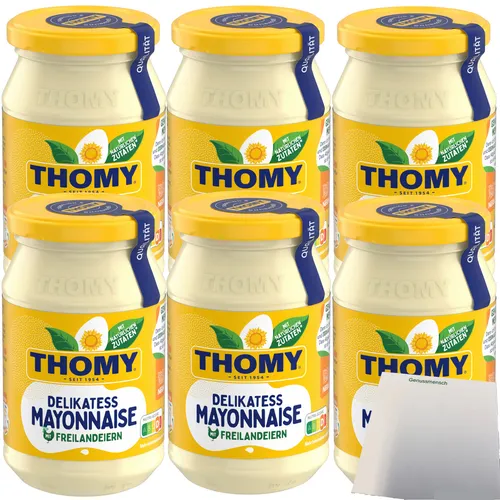 Thomy Delikatess Mayonnaise 80% 6er Pack 6x250ml usy Block von Thomy