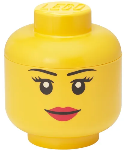 LEGO Aufbewahrungskopf Groß, Gelb, Mädchen - Aufbewahrungsboxen, stylisch und funktional – der überdimensionale LEGO Kopf macht Aufräumen zum Spiel und bietet Platz für Spielsachen und Schreibtischutensilien.
