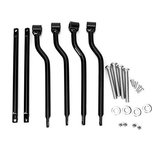 Biuzi Universelle Motorradtasche Halterung - Leder & Satteltaschen, robuste Halterung aus hochwertigem Eisen, einfach zu installieren und schützt Ihre Seitentaschen vor Reibung.