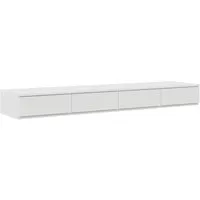vidaXL Bett-Schublade Weiß 135x36,5x16,5 cm in weiß von vidaXL
