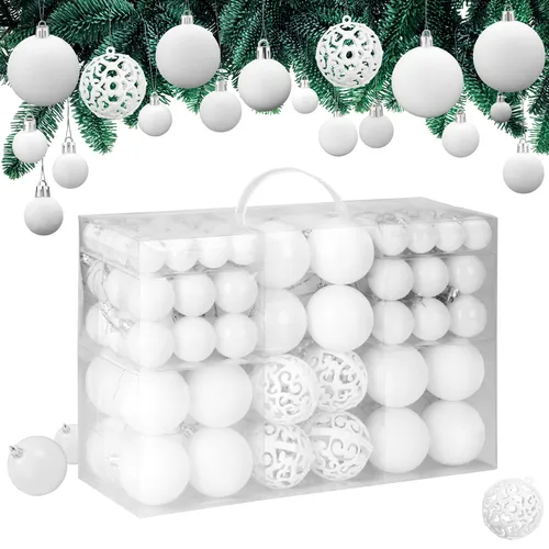 Weihnachtsbaumschmuck Weiß von Deuba