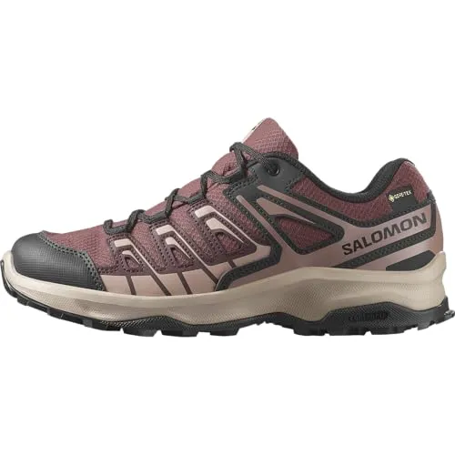 Salomon EXTEGRA GORE-TEX W Wanderschuh - Wasserdichter Wanderschuh in rot für Damen, mit atmungsaktivem GORE-TEX®-Material, ideal für Wanderungen bei jedem Wetter.