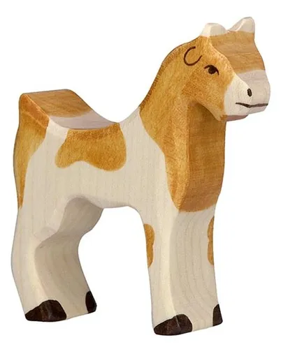 Holztiger 80080 Ziege 7 cm Holzfiguren Serie Farmland
