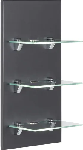 Magnolia Home Hängeschrank LED-Panel SANTINI anthrazit mit 3 Glasablagen - Stylischer Hängeschrank für Ihr Bad mit modernem LED-Panel und 3 Glasablagen. Hochwertige Verarbeitung und durchdachte Details bieten Ihnen Funktionalität und Eleganz. Ideal für die Wandmontage.