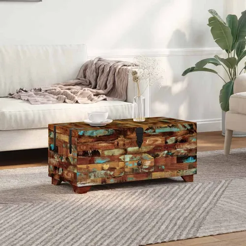 Maison Exclusive Couchtisch Truhe aus Altholz 80x40x35 cm