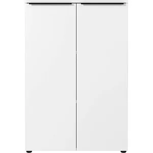 Germania Aktenschrank Mailand, 4368-84 aus Holz, 80x120x40cm - Büroschrank mit 3 Ordnerhöhen, flügeltüren mit Türdämpfung, flexibel durch 2 höhenverstellbare Fachböden. Strapazierfähig und Made in Germany, ideal für jedes Büro.