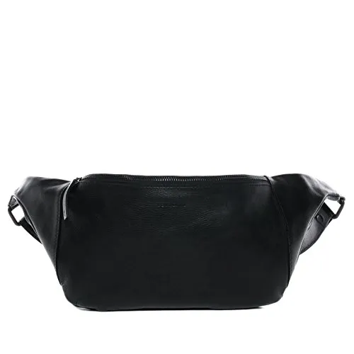 FEYNSINN Umhängetasche MILLA – Hochwertige Leder Hip Bag schwarz - Stylische Umhängetasche aus echtem Leder, vielseitig einsetzbar als Gürteltasche oder Cross Body Bag. Ideal für Freizeit, Shopping und Kurztrips – ein eleganter Begleiter mit exzellenter Verarbeitung.