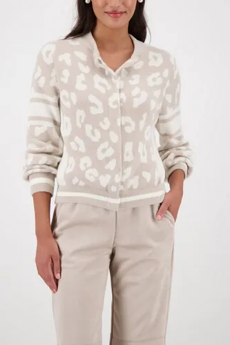 Monari Strickjacke Jacke Strickjacke Leo Regular fit mit Rundhalsausschnitt