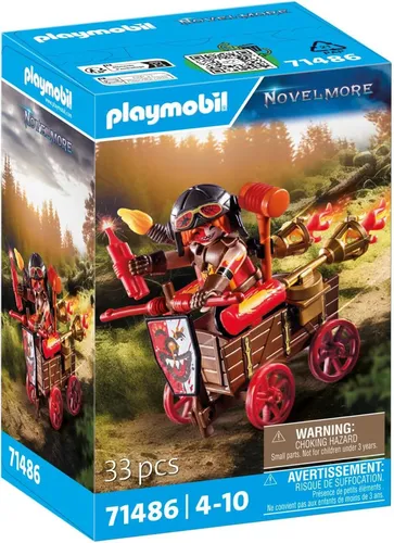 PLAYMOBIL Novelmore 71486 Kahbooms Rennwagen - Ab 4 Jahren, robustes Design und einfach zu reinigen für endlosen Spielspaß