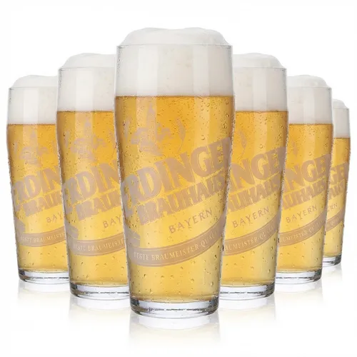 6er Set Erdinger Biergläser 0,5l