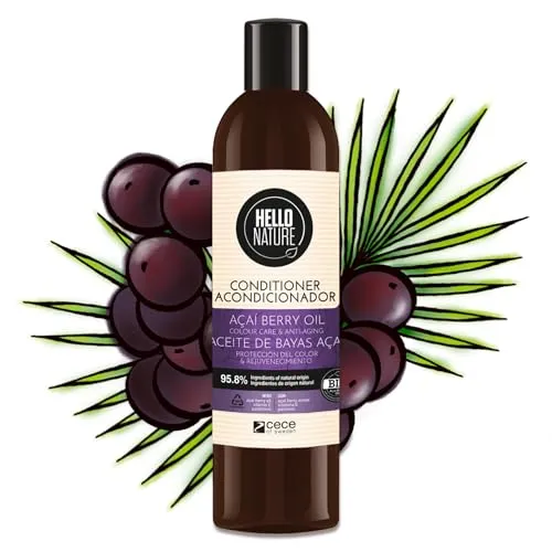 P-Beauty Naturkosmetik Conditioner mit Acai Beere - Haarspülung Farbschutz, Regeneration & coloriertes Haar - Haarpflege für Glanz, Geschmeidigkeit & bessere Kämmbarkeit bei trockenem Haar (1x 300ml)