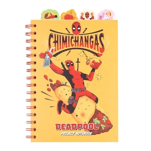 Grupo Erik Notizbuch A5 Marvel Deadpool Soft Cover Notizblock A5 Notizbuch A5 Tagebuch für Erwachsene und Kinder - Offizieller Marvel Fanartikel