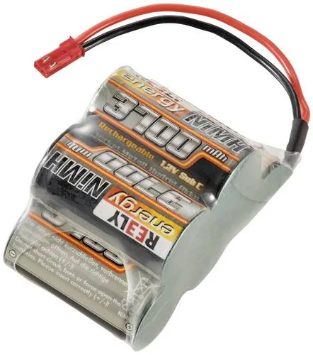 Reely Modellbau-Empfängerakku 6 V 3700 mAh - Modellbau Akkupacks, leistungsstarker NiMh Akku mit 3700 mAh für lange Einsatzzeiten und zuverlässige Leistung in Ihren Modellbauprojekten.