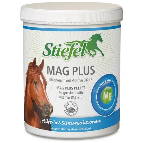 Stiefel Mag Plus Pellet, Magnesium mit Vitamin B12 + E1, 1 kg Dose