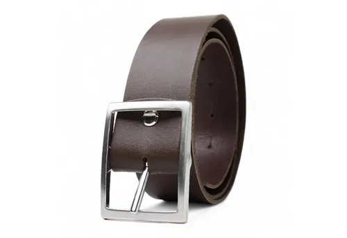 FRONHOFER Ledergürtel 19228 (1-St) 3,8 cm, Rindsleder, Jeansgürtel, kürzbar, silberne Schnalle