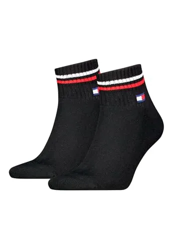 Tommy Hilfiger TH UNI TJ QUARTER 2P ICONIC in schwarz von Tommy Hilfiger