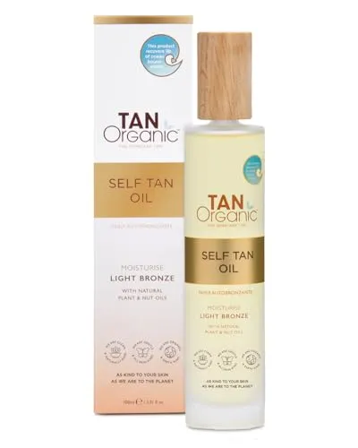 TanOrganic Selbstbräunungsöl, Selbstbräuner Zertifiziert Bio Natürlich Vegan 100ml
