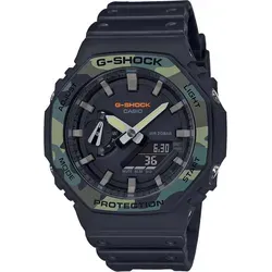 Casio G-Shock GA-2100SU-1AER Herren Uhr - Chronograph mit stoßfestem Carbon Core, 20 Bar wasserdicht, ideal für Outdoor-Abenteuer und extremste Bedingungen, inklusive Weltzeitfunktion und automatischem Kalender.