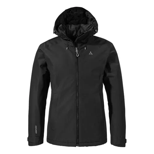 Schöffel Damen Ins Jacket Style Wildkar WMS, wetterfeste Outdoorjacke - Funktionsjacke mit 2-Wege-Stretch, wasserdicht und atmungsaktiv für optimalen Schutz bei wechselhaftem Wetter, ideal für Outdoor-Aktivitäten.
