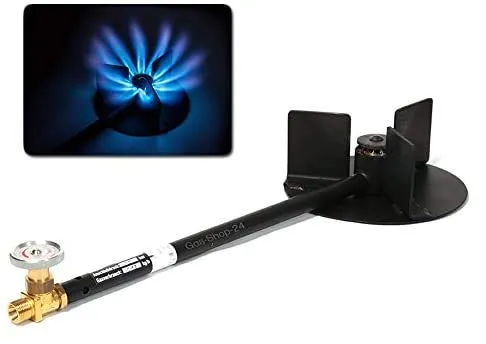 Hochleistungsbrenner 14 kW - Gaskocher Made in Germany - Grills: Leistungsstarker Propan Hockerkocher mit 14 kW, ideal für Räucherofen, Bierbrauen und Gulaschkanonen, inklusive Anschlusszubehör.