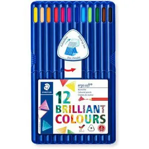 STAEDTLER Ergosoft Buntstifte 12er Set - FSC 100%, ergonomisch und ideal für kreative Projekte