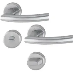 Hoppe Rosettengarnitur Narvik E1430ZP - Hochwertige Türsicherung - Türsicherungen, Modell 3082401 mit eleganter Rosettengarnitur, ideal für moderne Wohnräume und bietet zusätzliche Sicherheit.