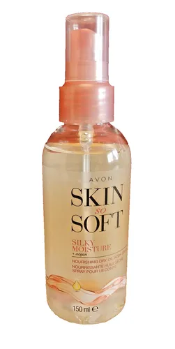 AVON  SSS   Skin So Soft   SILKY MOISTURE  Körperspray mit Arganöl   150 ml  NEU