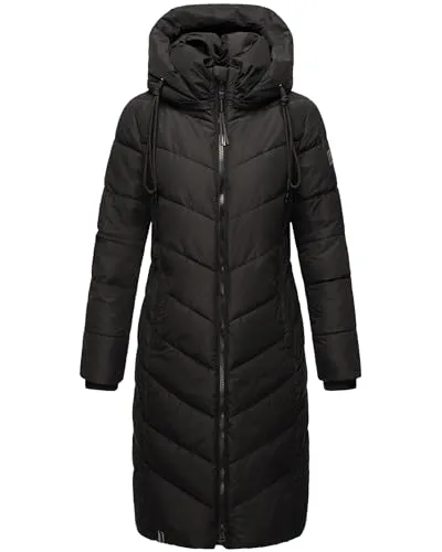 Navahoo Damen Wintermantel Sahnekatzii XIV Black Gr. M in schwarz von NAVAHOO