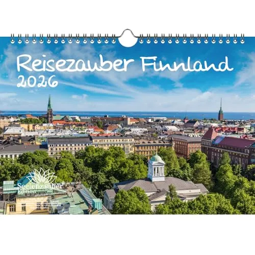 Reisezauber Finnland DIN A4 Kalender für 2026 Helsinki Stadt Reise Land Urlaub - Seelenzauber