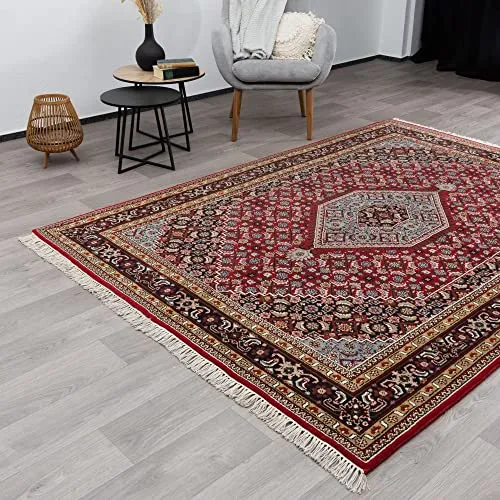 Steffensmeier Orientteppich Bidjar fein – Handgeknüpft in Rot, 70x140 cm - Hochwertiger Steffensmeier Orientteppich aus 100 % Schurwolle. Handgeknüpft und mit feiner Knüpfung für stilvolle Wohnräume. Größe: 70x140 cm – perfekt für eine elegante Atmosphäre.