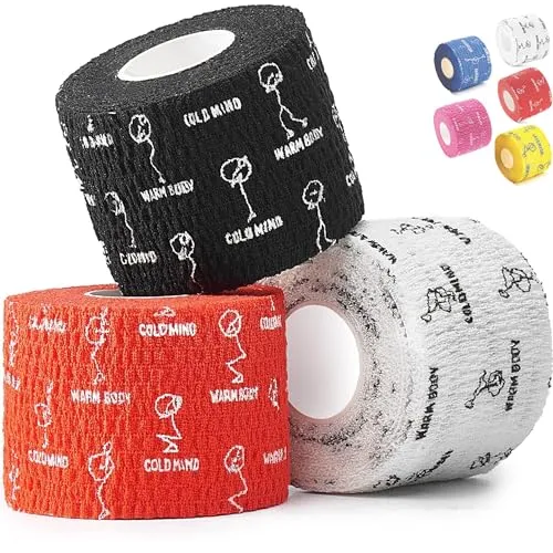 WARM BODY COLD MIND Hook Grip Tape für Gewichtheben - Weightlifting Tape für Crossfit, Krafttraining, Sporttape, Baumwolle Thumb Tape, Daumen Tapen